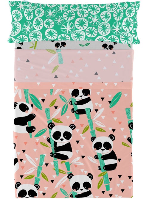 Juego de sábanas 2 piezas Panda garden "Happyfriday" - Kiabi