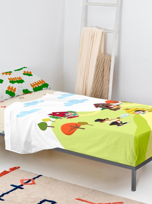Juego de sábanas 2 piezas Piggys "Happyfriday" - Kiabi Juego de sábanas 2 piezas Piggys "Happyfriday" - Kiabi