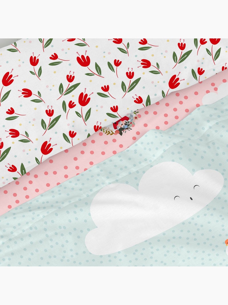 Juego de sábanas 2 piezas Red riding hood "Happyfriday" Multicolor - Kiabi