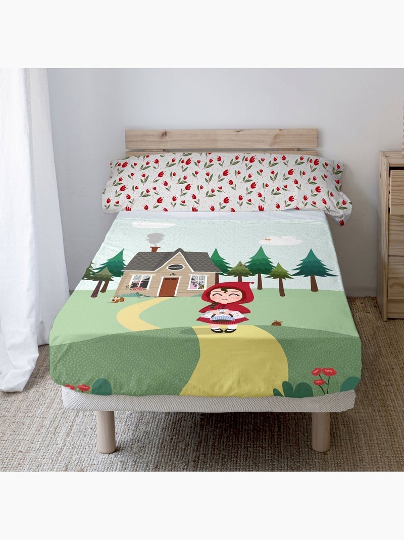 Juego de sábanas 2 piezas Red riding hood "Happyfriday" Multicolor - Kiabi