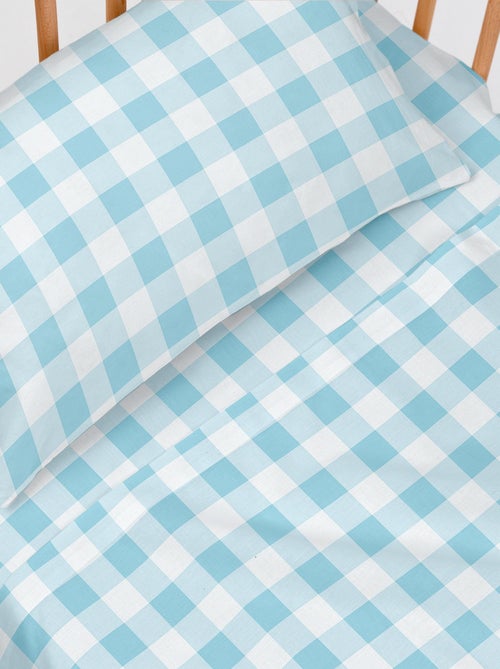Juego de sábanas 2 piezas Vichy "Happyfriday" - Kiabi