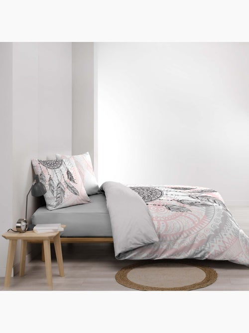 Juego de sábanas 3 piezas atrapasueños de algodón + fundas de almohada - Kiabi