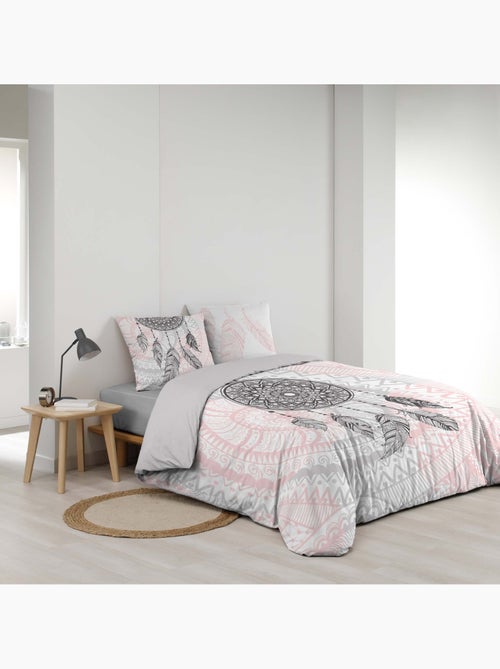Juego de sábanas 3 piezas atrapasueños de algodón + fundas de almohada - Kiabi