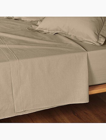Juego de sábanas 4 piezas algodón 57 hilos – sábana bajera, sábana encimera y 2 fundas de almohada