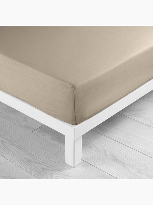 Juego de sábanas 4 piezas algodón 57 hilos – sábana bajera, sábana encimera y 2 fundas de almohada - Kiabi Juego de sábanas 4 piezas algodón 57 hilos – sábana bajera, sábana encimera y 2 fundas de almohada - Kiabi
