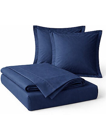 Juego de sábanas 4 piezas algodón 57 hilos – sábana bajera, sábana encimera y 2 fundas de almohada