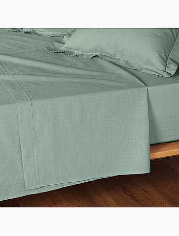 Juego de sábanas 4 piezas algodón 57 hilos – sábana bajera, sábana encimera y 2 fundas de almohada