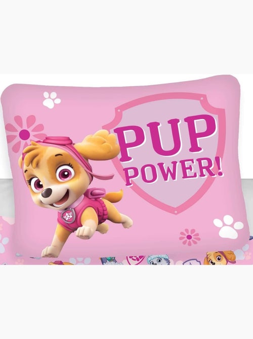Juego de sábanas bebé algodón reversible Pat Patrouille Pink Power - Kiabi