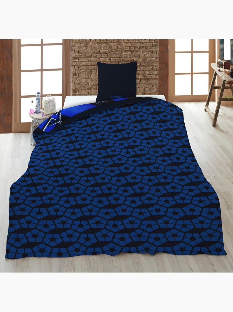 Juego de sabanas Blue Lock Infantil, Textil Oeko-Tex, Cama 1 plaza, Funda nórdica 140x200 cm Multicolor - Kiabi
