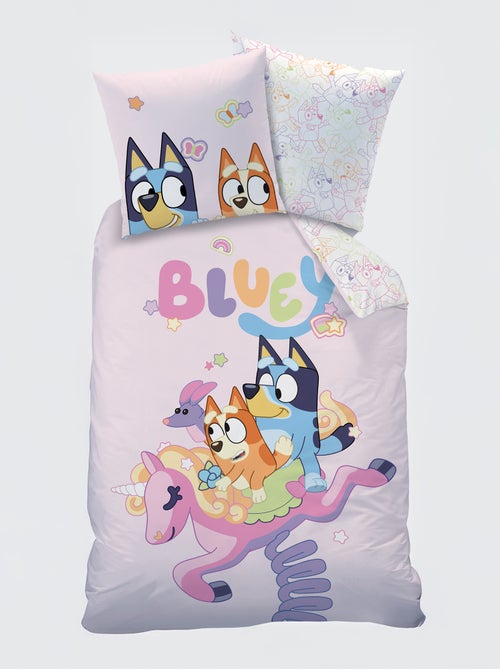 Juego de sábanas 'Bluey' 2 piezas - 1 funda nórdica individual + 1 funda de almohada - Kiabi