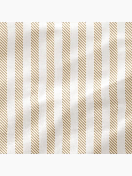 Juego de sabanas con estampado a rayas, 100% algodón. - Kiabi