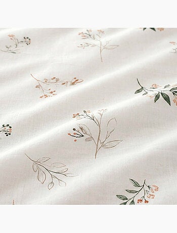 Juego de sabanas con estampado floral, 100% algodón.