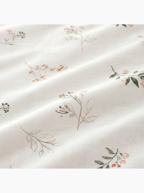 Juego de sabanas con estampado floral, 100% algodón. - Kiabi Juego de sabanas con estampado floral, 100% algodón. - Kiabi