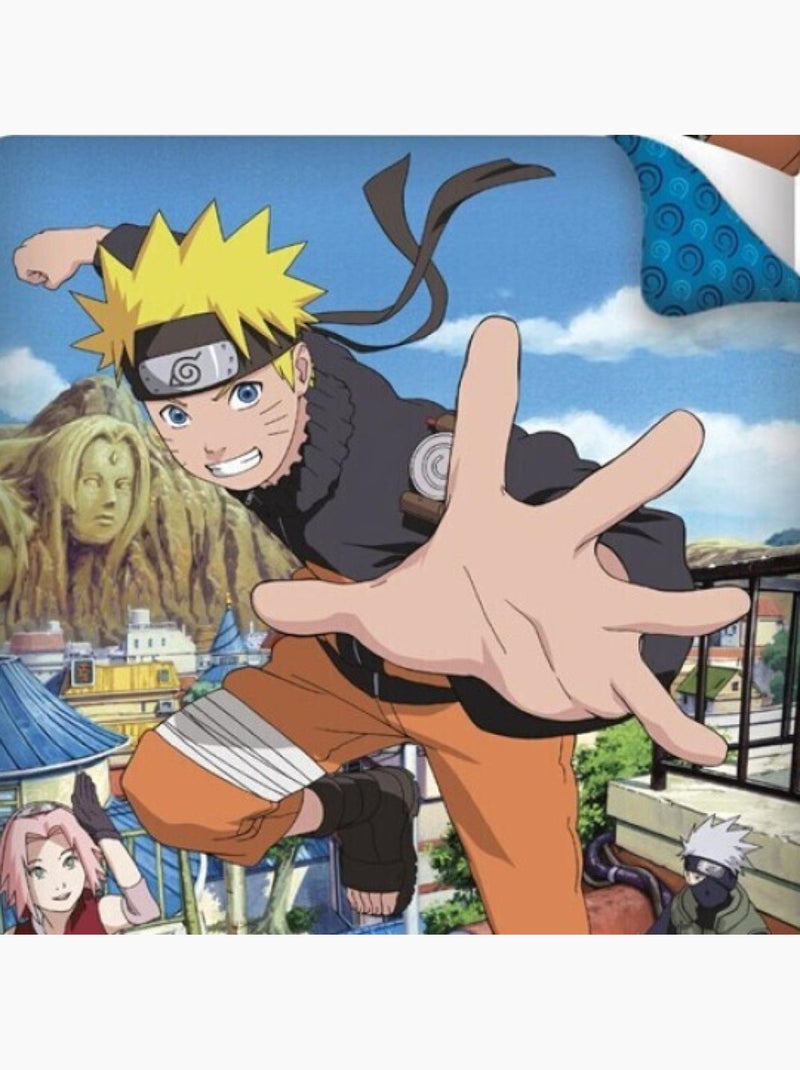 Juego de sabanas de algodón infantil Naruto Multicolor - Kiabi