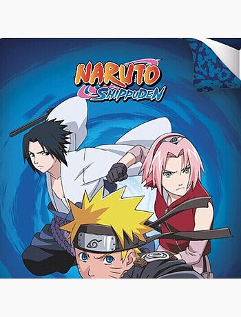 Juego de sabanas de algodón infantil reversible Naruto y Sakura
