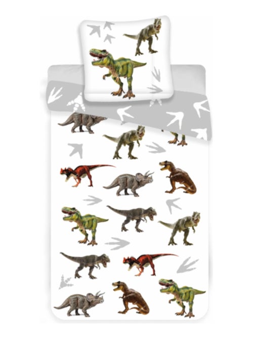 Juego de sábanas de algodón para bebé Dinosaurios - Kiabi Juego de sábanas de algodón para bebé Dinosaurios - Kiabi