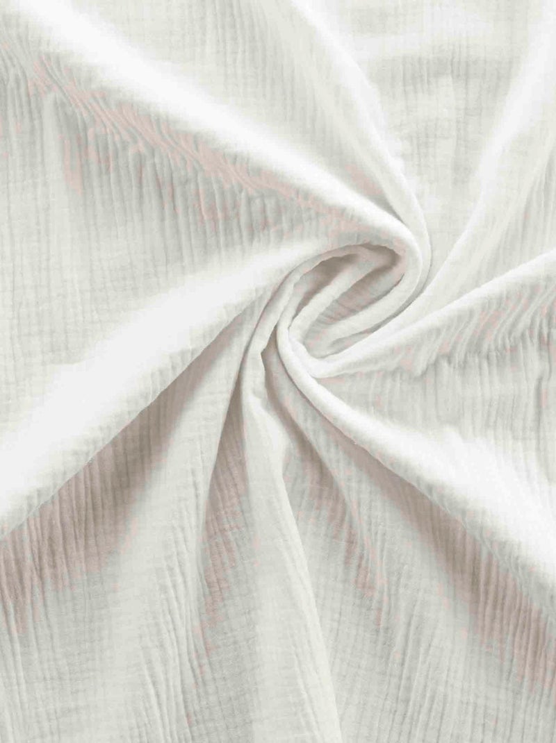 Juego de sábanas de gasa de algodón Blanco - Kiabi