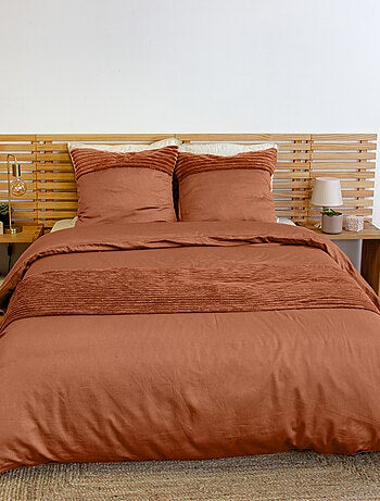 Juego de sábanas de pana de 3 piezas funda + fundas de almohada