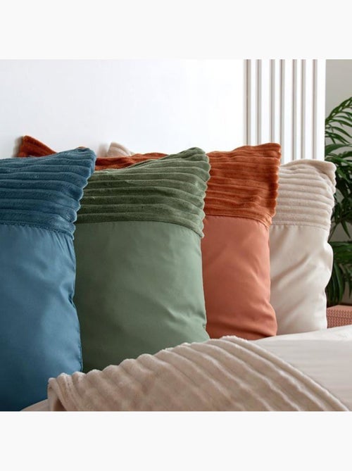 Juego de sábanas de pana de 3 piezas funda + fundas de almohada - Kiabi