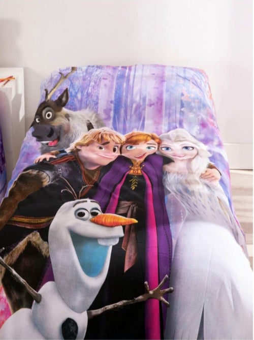 Juego de sabanas Disney La Reina de las Nieves infantil, 100% algodón Oeko-Tex, cama 1 plaza - Kiabi Juego de sabanas Disney La Reina de las Nieves infantil, 100% algodón Oeko-Tex, cama 1 plaza - Kiabi