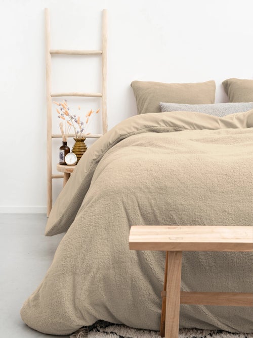 Juego de sábanas doble acogedor taupe - Kiabi