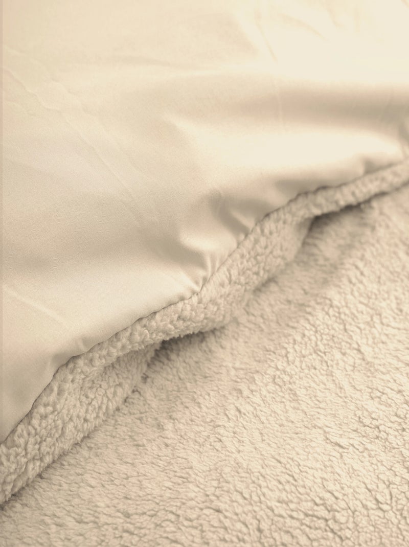 Juego de sábanas doble acogedor taupe Taupe - Kiabi