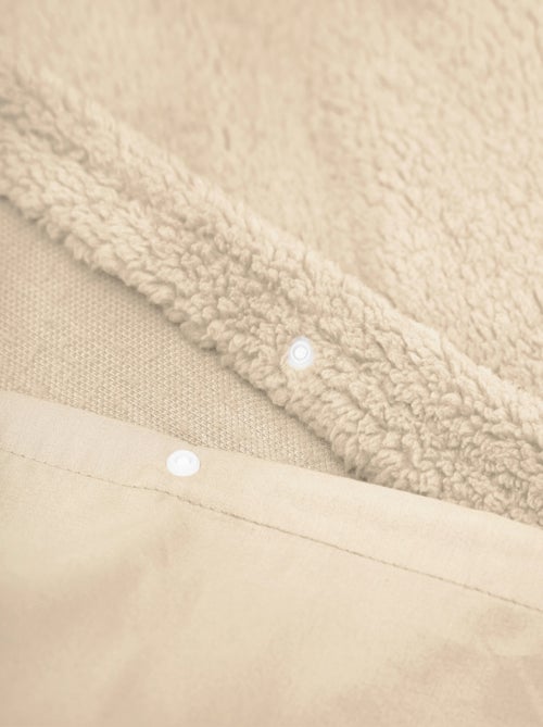 Juego de sábanas doble acogedor taupe - Kiabi