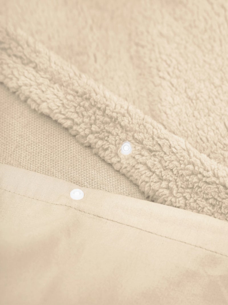 Juego de sábanas doble acogedor taupe Taupe - Kiabi