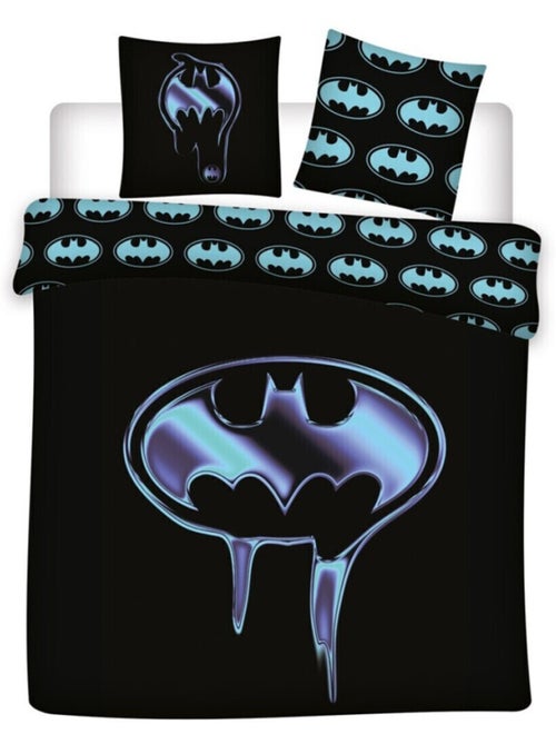 Juego de sabanas doble Batman policoton estampado reversible para cama de 2 plazas, COMICS - Kiabi Juego de sabanas doble Batman policoton estampado reversible para cama de 2 plazas, COMICS - Kiabi