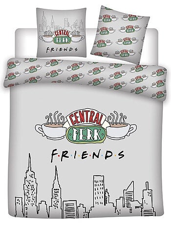 Juego de sabanas doble Friends, textil Oeko-Tex, estampado reversible, cama 2 plazas, NEW-YORK