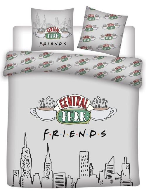 Juego de sabanas doble Friends, textil Oeko-Tex, estampado reversible, cama 2 plazas, NEW-YORK - Kiabi Juego de sabanas doble Friends, textil Oeko-Tex, estampado reversible, cama 2 plazas, NEW-YORK - Kiabi