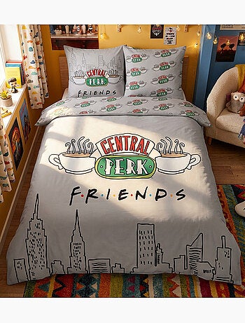 Juego de sabanas doble Friends, textil Oeko-Tex, estampado reversible, cama 2 plazas, NEW-YORK
