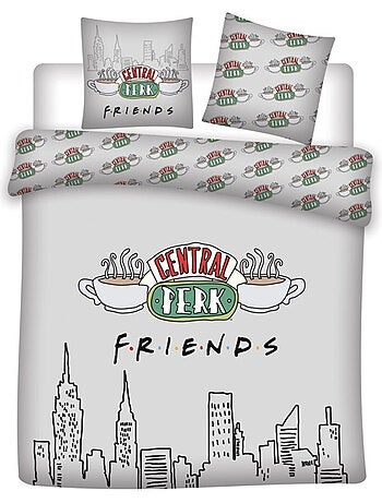 Juego de sabanas doble Friends, textil Oeko-Tex, estampado reversible, cama 2 plazas, NEW-YORK