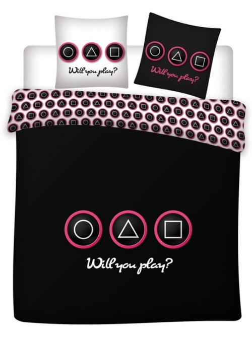 Juego de sábanas doble reversible de algodón Gameuse - Kiabi Juego de sábanas doble reversible de algodón Gameuse - Kiabi