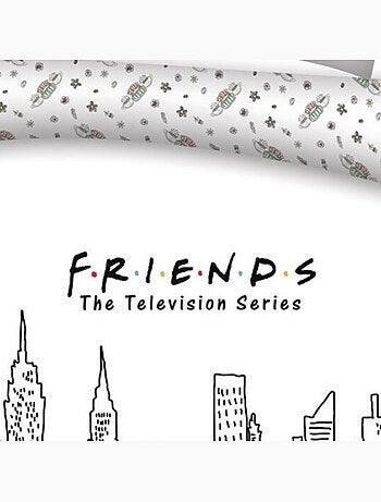 Juego de sabanas Friends estampado reversible para cama de 2 plazas, NEW-YORK