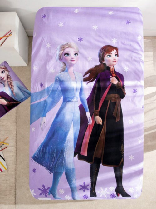 Juego de sábanas Frozen La Reina de las Nieves infantil, 100% algodón Oeko-Tex, cama 1 plaza - Kiabi Juego de sábanas Frozen La Reina de las Nieves infantil, 100% algodón Oeko-Tex, cama 1 plaza - Kiabi