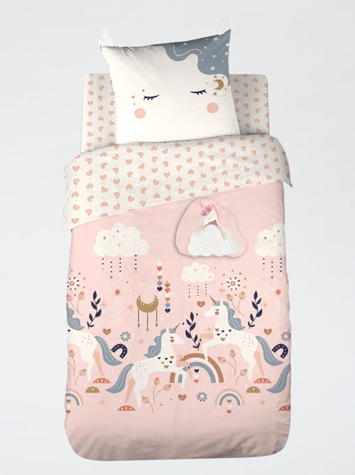 Juego de sábanas individual de 2 piezas: funda nórdica + funda de almohada - Kiabi Juego de sábanas individual de 2 piezas: funda nórdica + funda de almohada - Kiabi