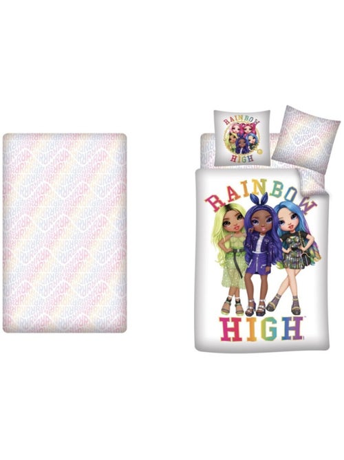 Juego de sabanas infantil 3 piezas Rainbow High - Kiabi