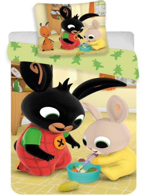 Juego de sabanas infantil algodón Conejo Negro - Kiabi Juego de sabanas infantil algodón Conejo Negro - Kiabi