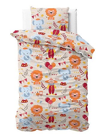 juego de sabanas infantil algodón Elefante y León