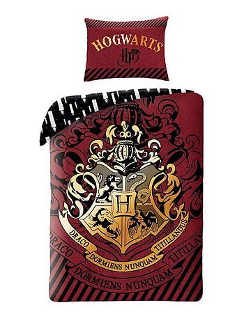 Juego de sabanas infantil algodón reversible Hogwarts