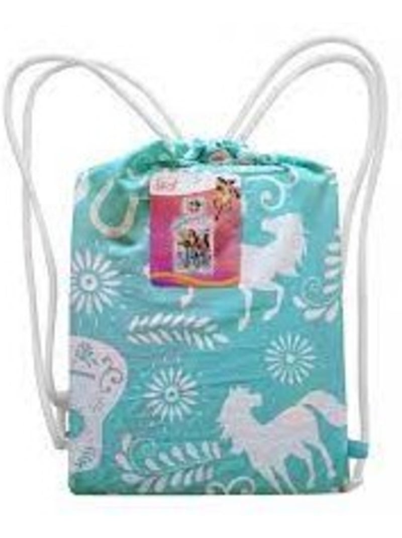 Juego de sábanas infantil de algodón Caballo Equitación Rosa/Multicolor - Kiabi