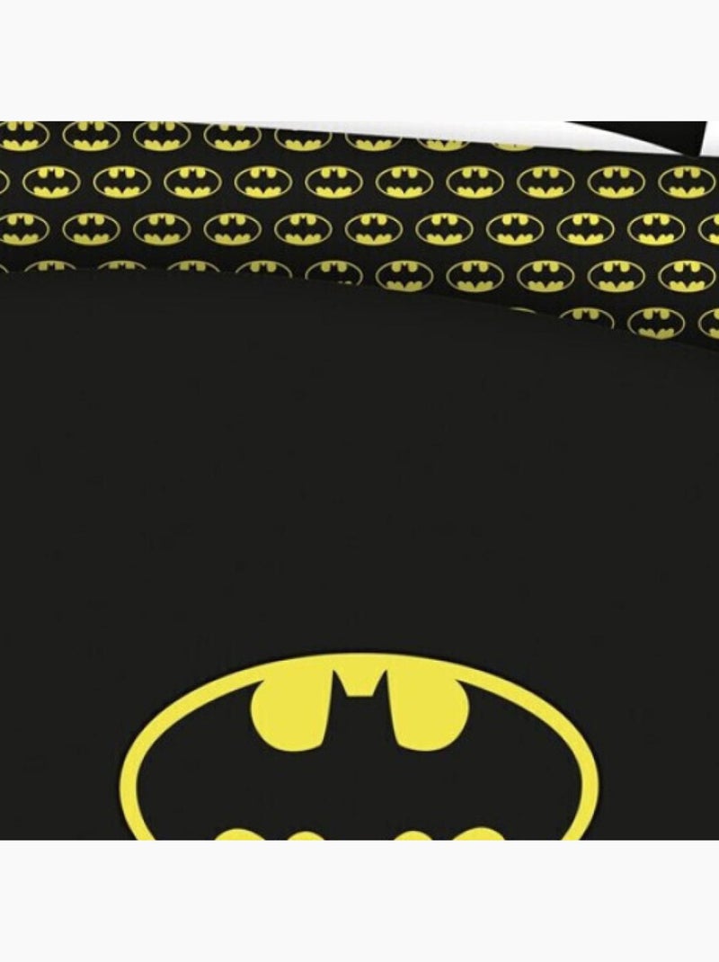 Juego de sabanas infantil doble Batman estampado reversible para cama de 2 plazas, COMICS Negro Negro - Kiabi