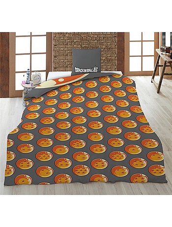 Juego de sabanas Infantil Dragon Ball Z Polialgodón Estampado Reversible Cama 1 plaza, SON GOKU