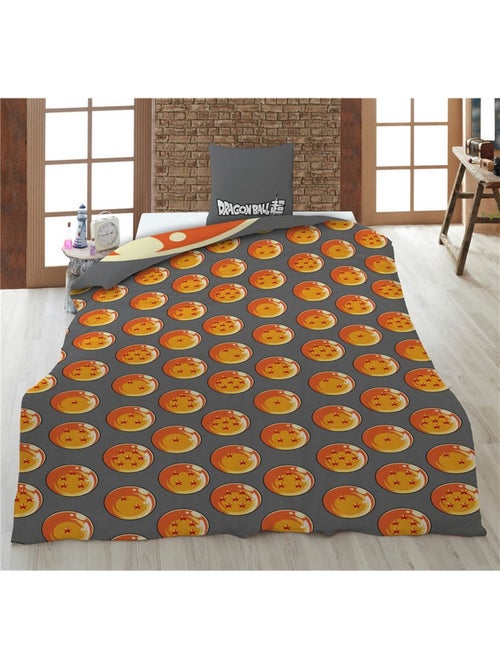 Juego de sabanas Infantil Dragon Ball Z Polialgodón Estampado Reversible Cama 1 plaza, SON GOKU - Kiabi Juego de sabanas Infantil Dragon Ball Z Polialgodón Estampado Reversible Cama 1 plaza, SON GOKU - Kiabi