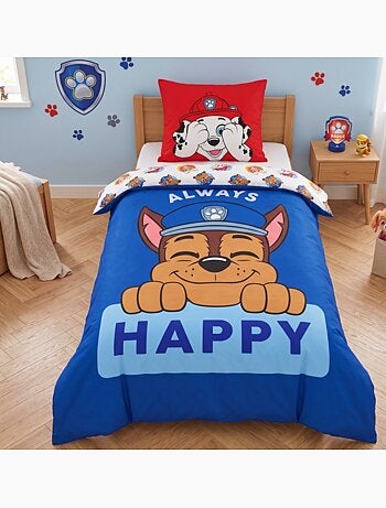Juego de sabanas infantil estampado reversible Patrulla Canina, CHASE