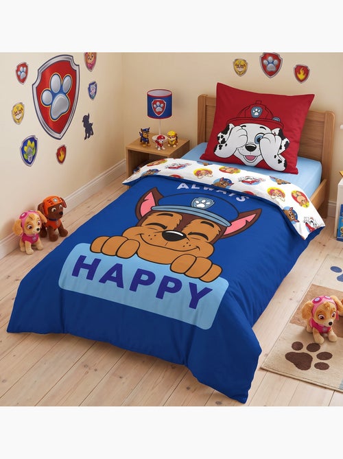 Juego de sabanas infantil estampado reversible Patrulla Canina, CHASE - Kiabi Juego de sabanas infantil estampado reversible Patrulla Canina, CHASE - Kiabi