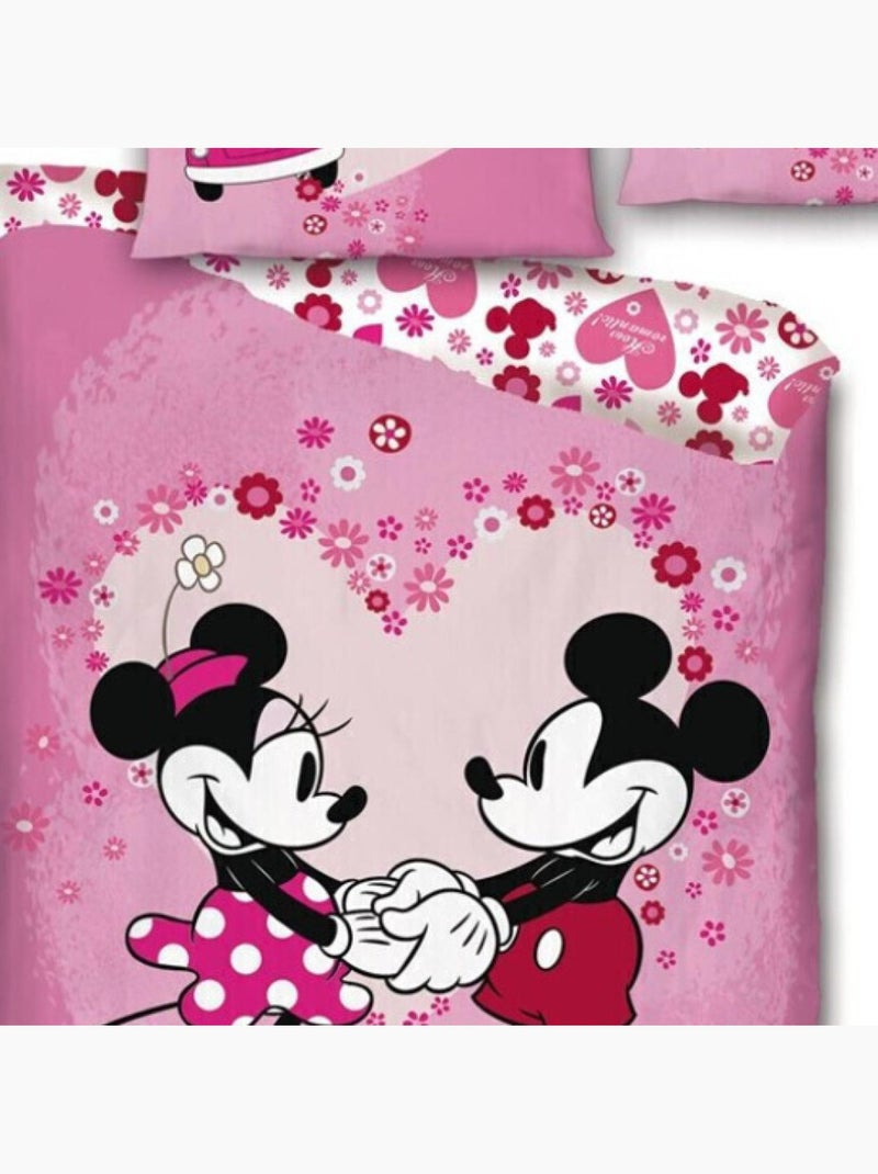 Juego de sábanas infantil Flores rosas Multicolor - Kiabi