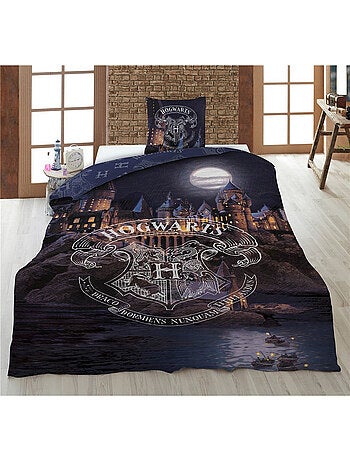 juego de sabanas Infantil Harry Potter Polialgodón Estampado Reversible Cama 1 plaza, Hogwarts