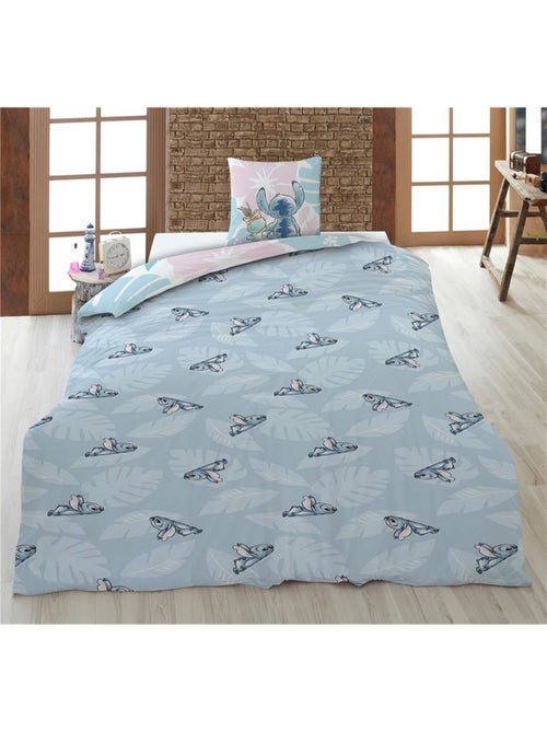 Juego de sabanas infantil Lilo y Stitch polialgodón estampado reversible 1 plaza, SCRUMP - Kiabi Juego de sabanas infantil Lilo y Stitch polialgodón estampado reversible 1 plaza, SCRUMP - Kiabi